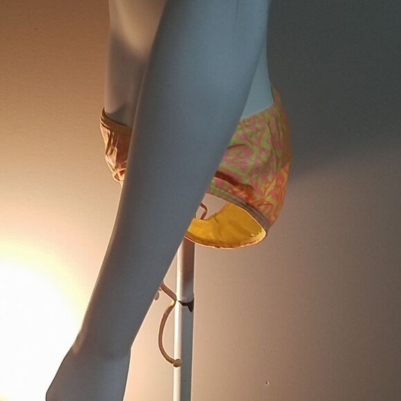 O'Neill Yellow & Pink Aztec Tribal Bikini Bottoms - Picture 3 of 6